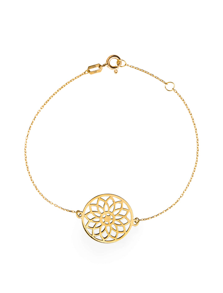 18K GOLD DREAM CATCHER BRACELET