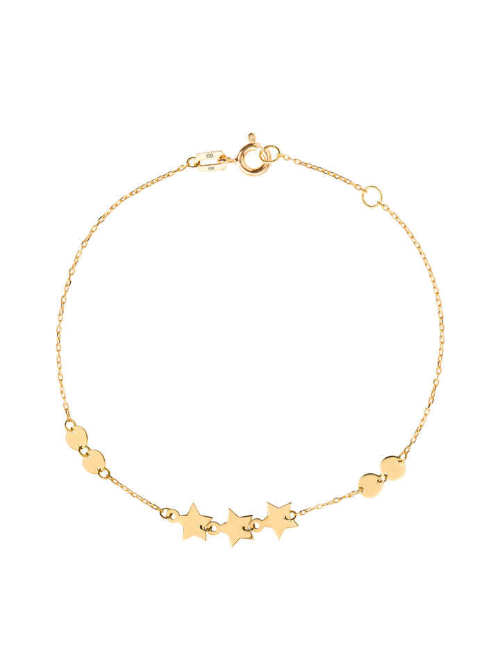 18K GOLD LUMINOUS STARS BRACELET