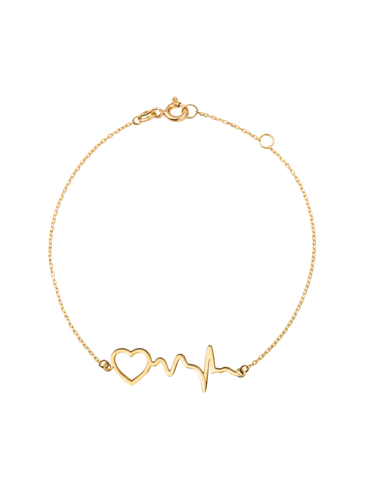 18K GOLD HEART RHYTHM BRACELET