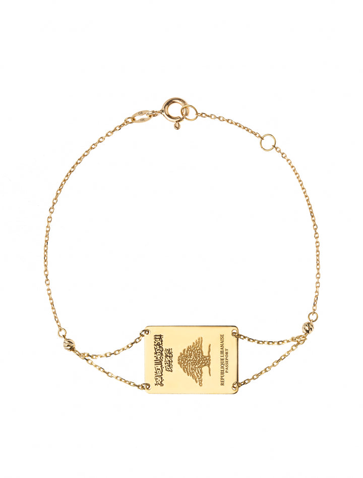 18K GOLD CUSTOMIZED PASSPORT BRACELET