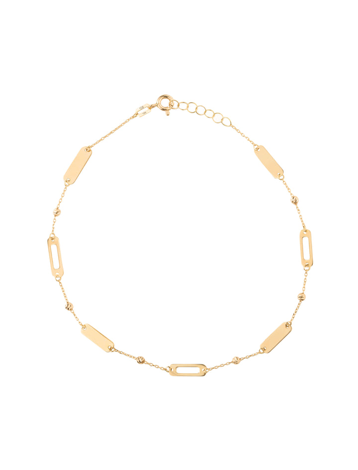 18K GOLD DREAMY RECTANGLES ANKLET