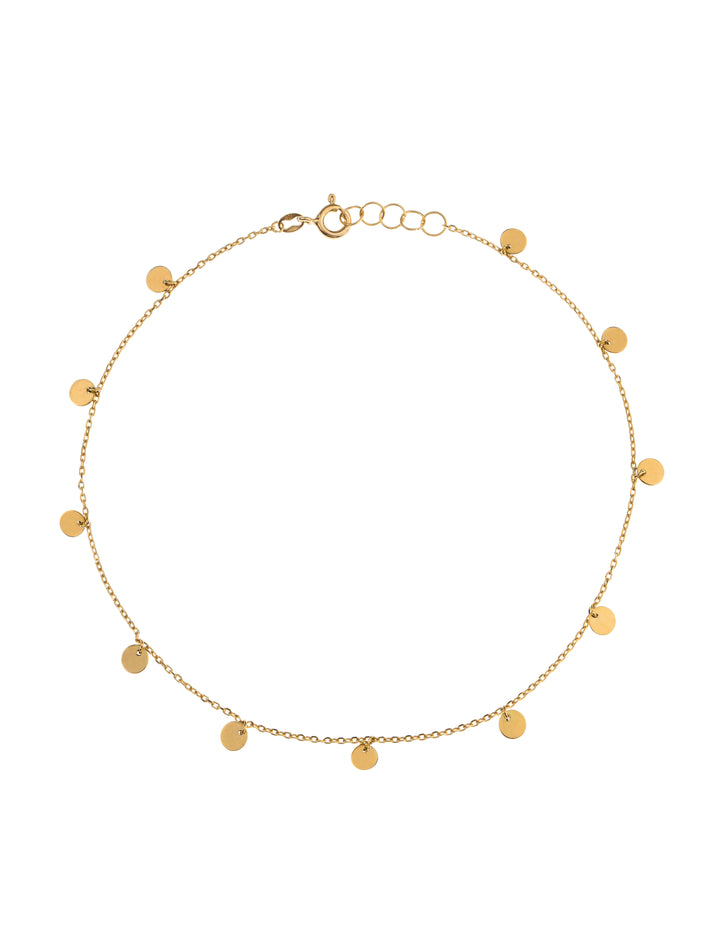 18K GOLD GYPSY ANKLET