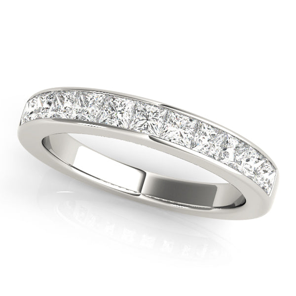 Platinum White Diamond Wedding Ring 1/3 ctw