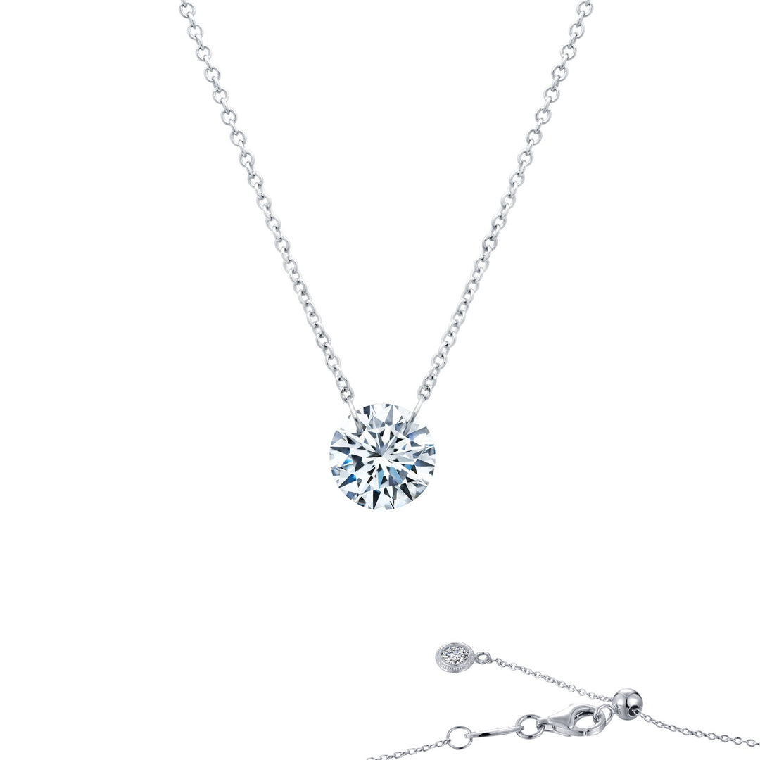 Frameless Solitaire Necklace