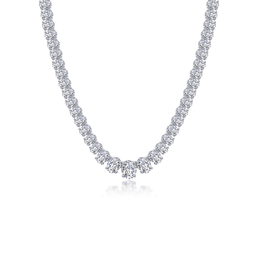 59 CTW Graduated Tennis Necklace