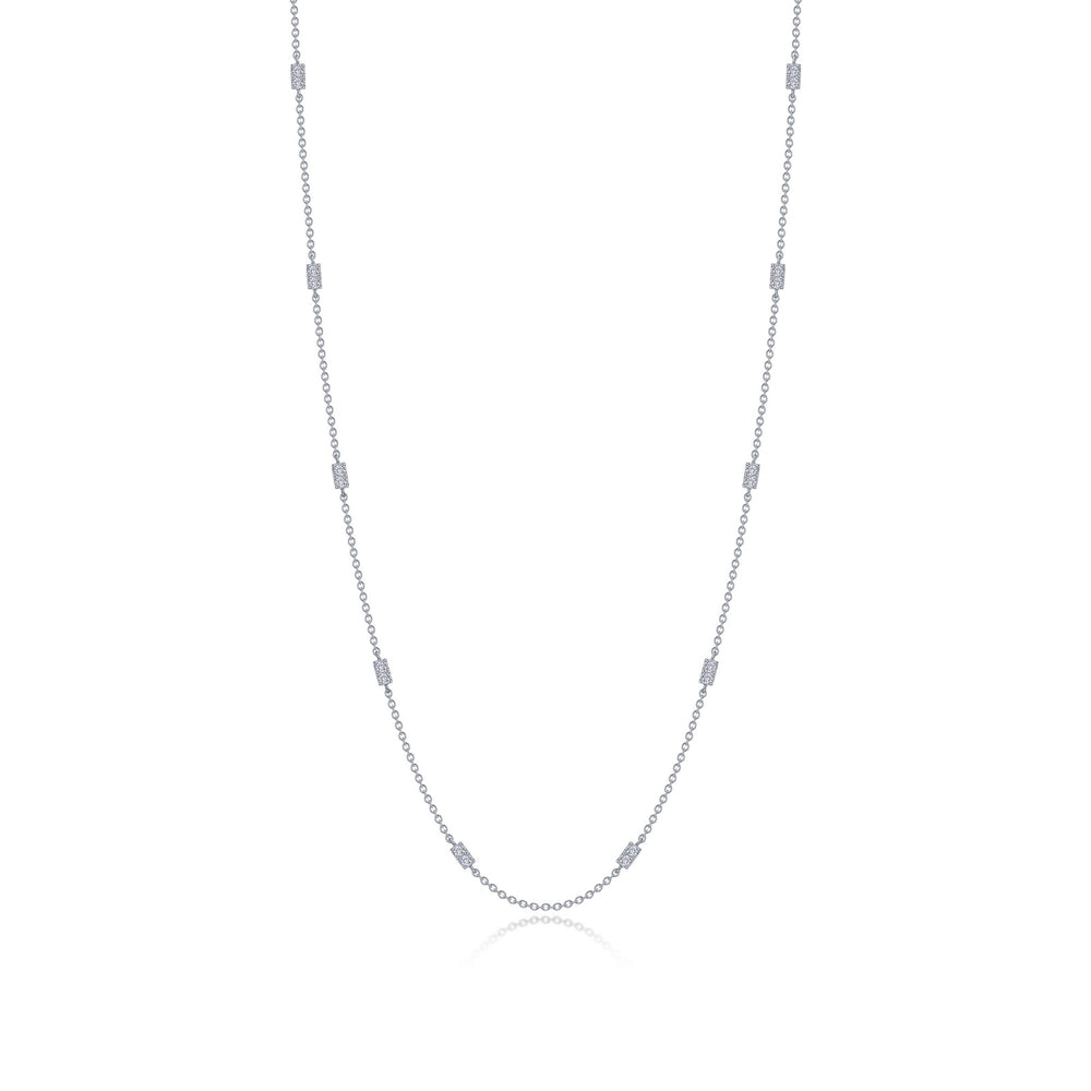 0.72 CTW Adjustable Station Necklace