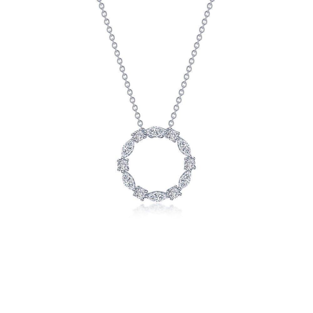 1.45 CTW Open Circle Necklace