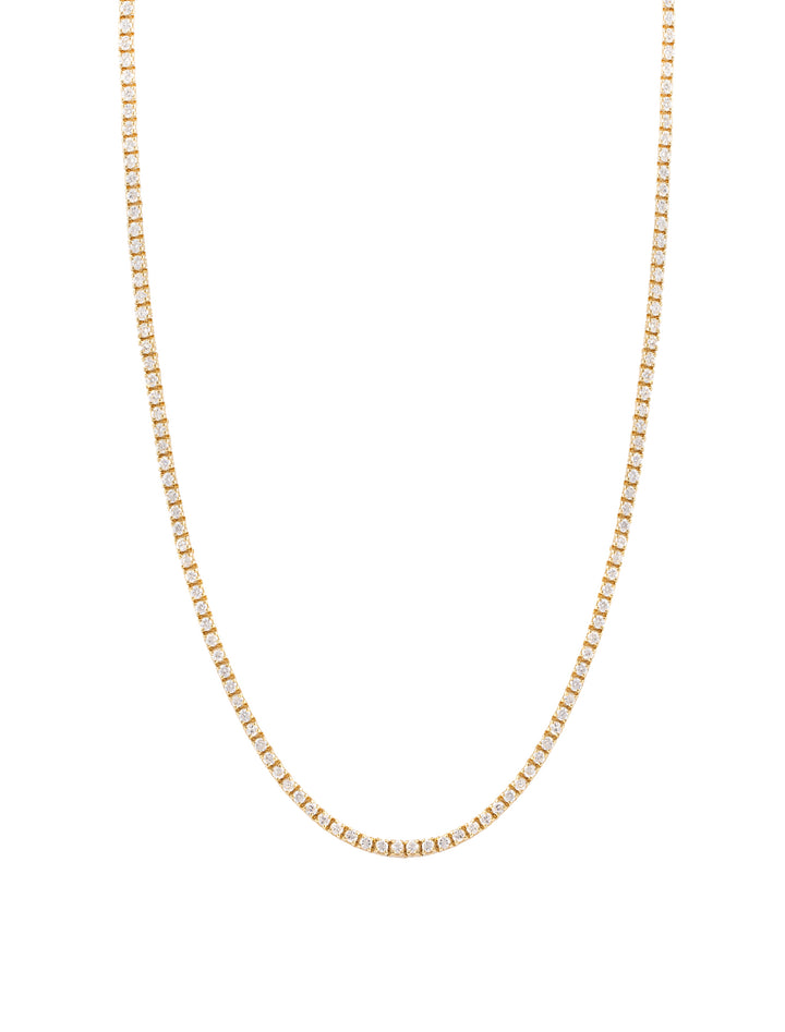 18K GOLD DIAMOND TENNIS NECKLACE – 2.5 mm