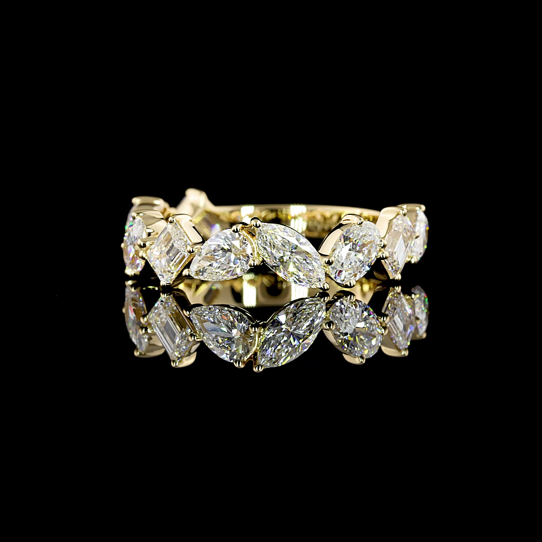 14K YELLOW GOLDEternity Band Ring