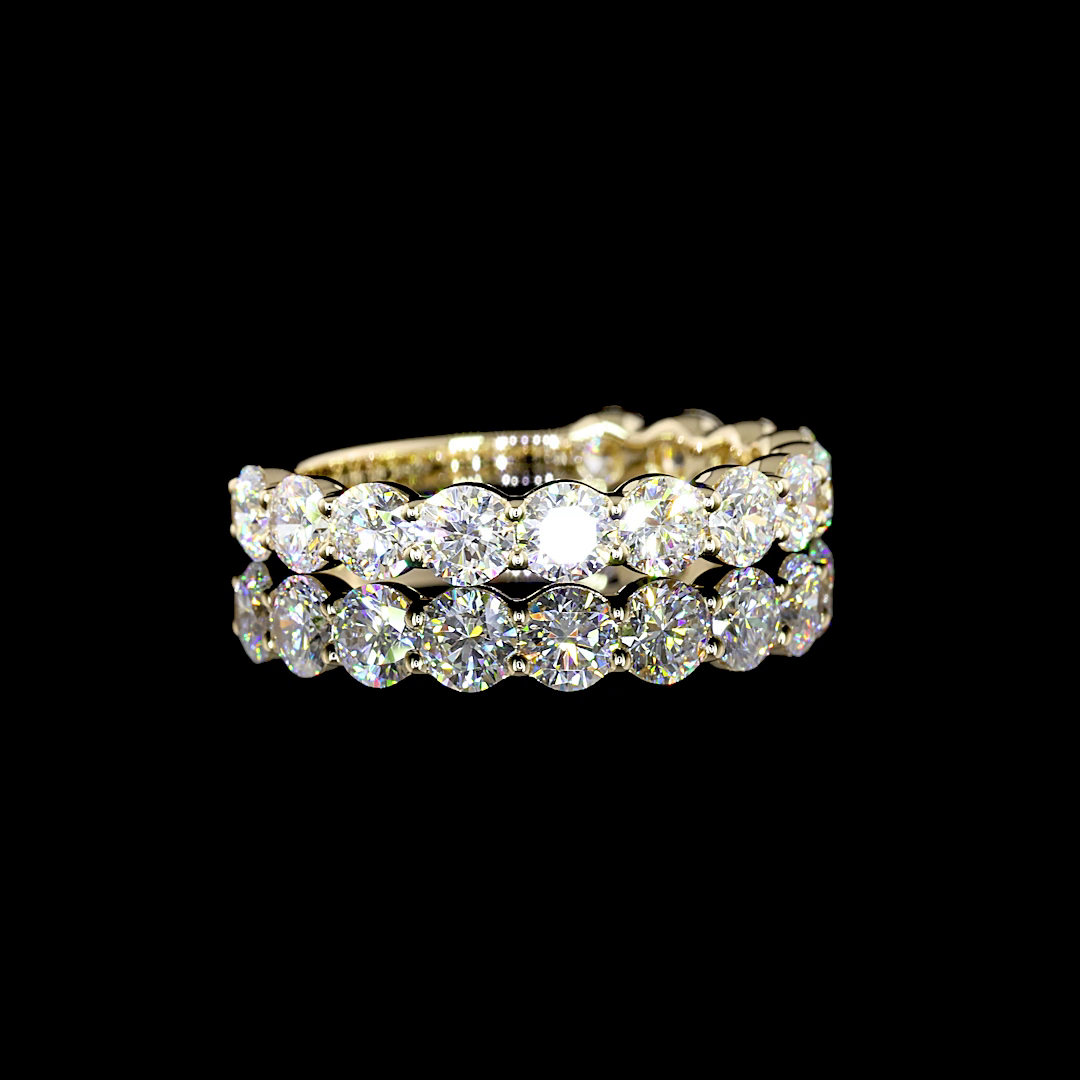 14K YELLOW GOLDEternity Band Ring