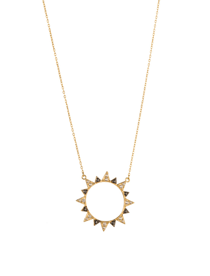 18K GOLD SUN NECKLACE