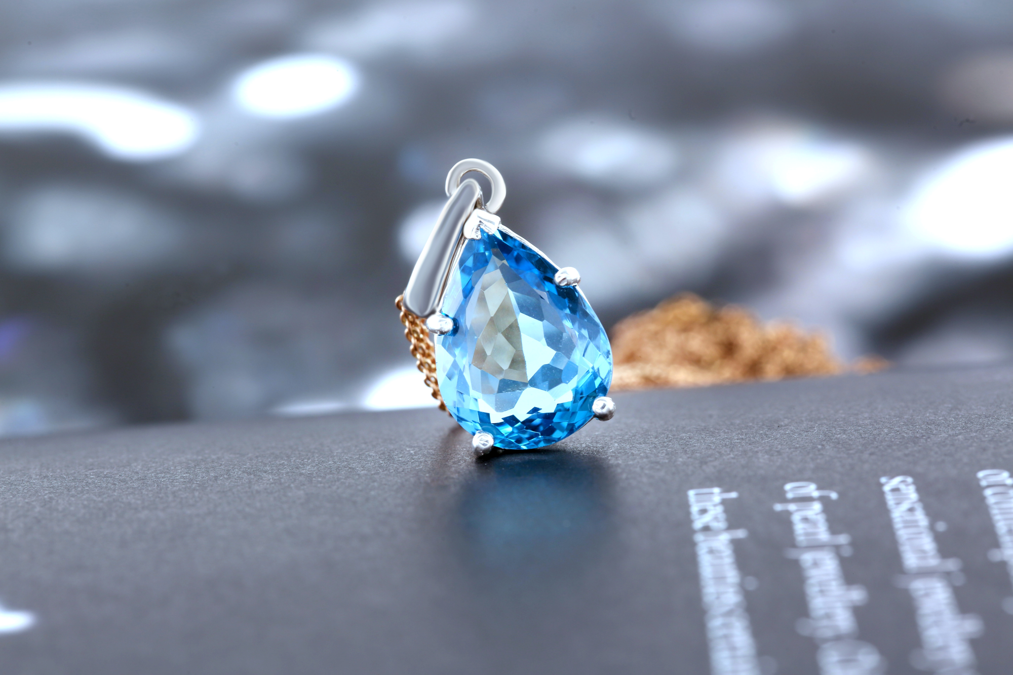 blue diamond pendant