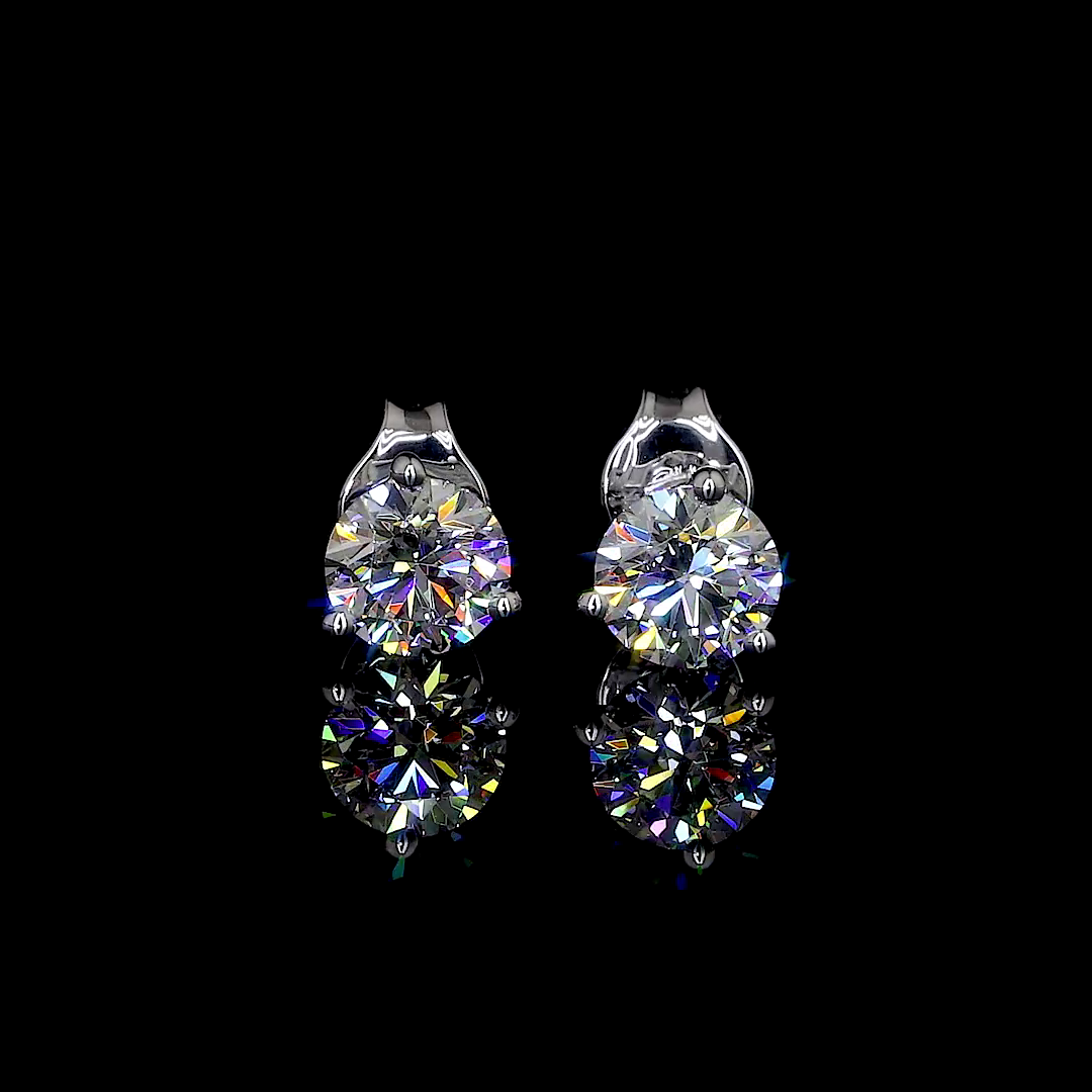 18K WHITE GOLDMartini Earrings