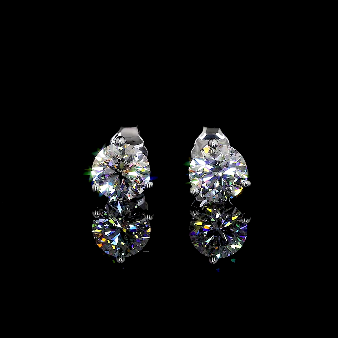 14K WHITE GOLDMartini Earrings