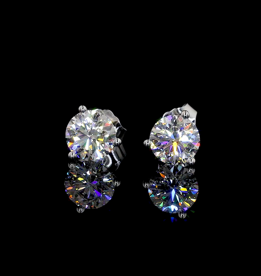 14K WHITE GOLDMartini Earrings