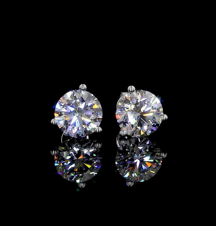 14K WHITE GOLDMartini Earrings