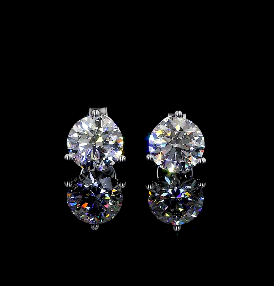 14K WHITE GOLDMartini Earrings