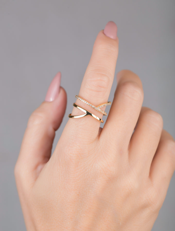 18K GOLD WRAP RING