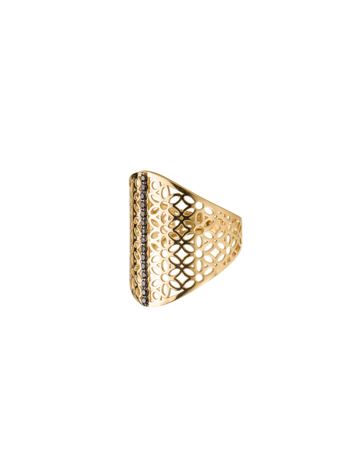 18K GOLD LACEWORK RING