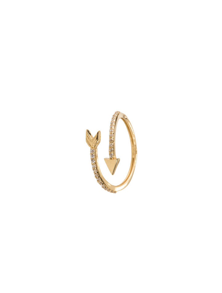 18K GOLD WRAP ARROW RING