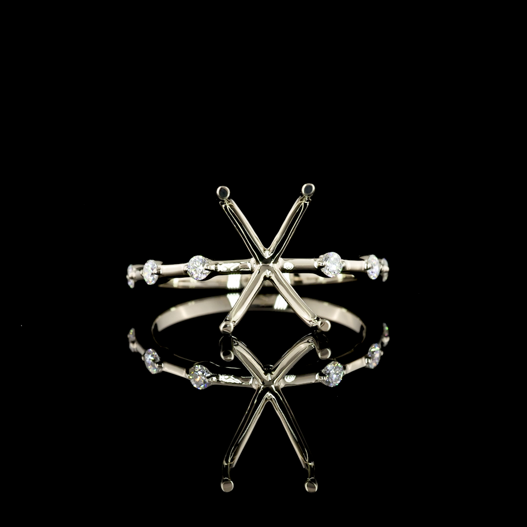 18K WHITE GOLDSolitaire Ring