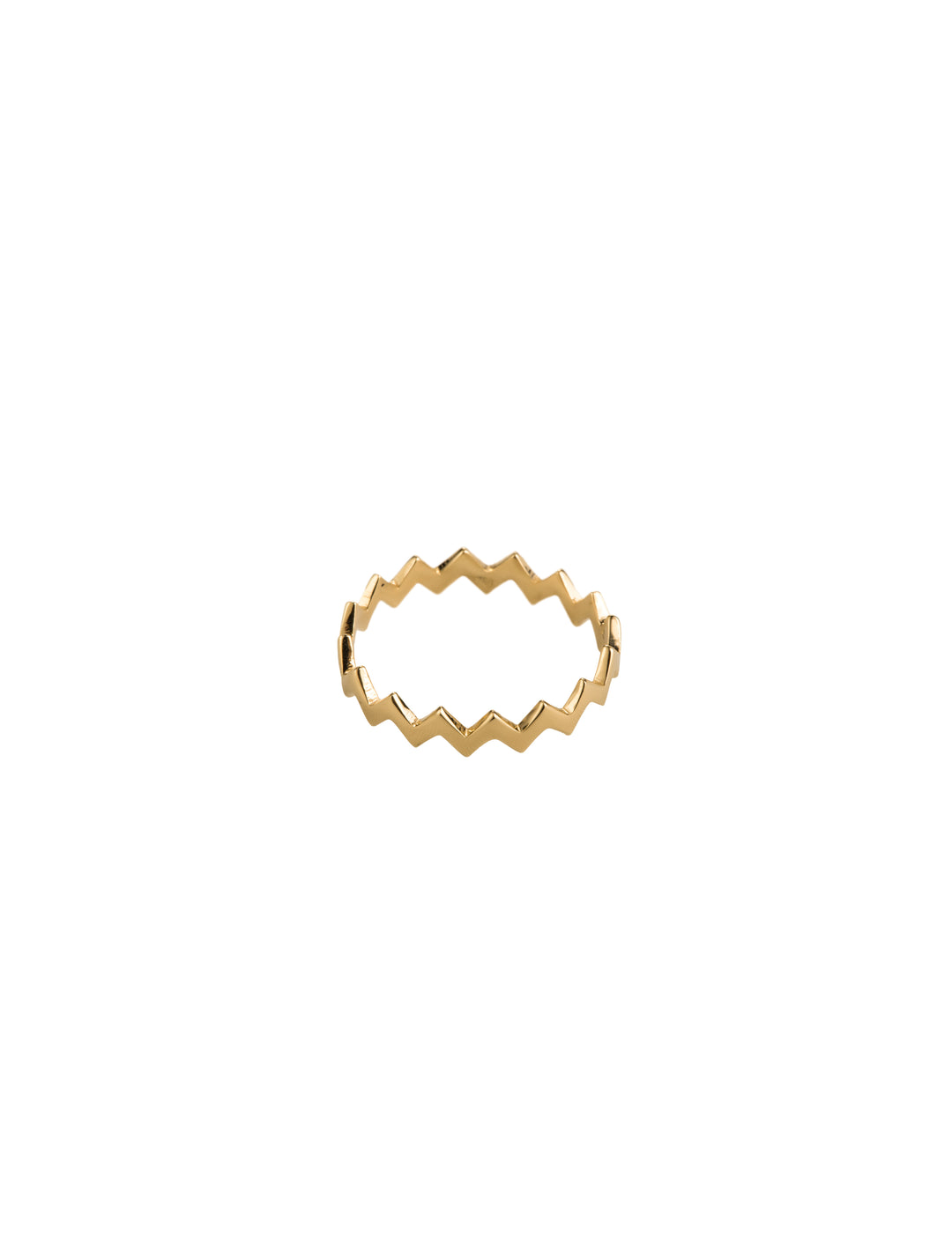 18K GOLD ZIGZAG RING