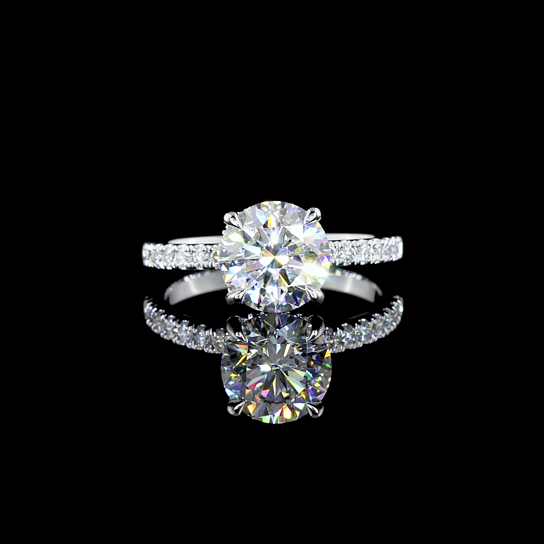 14K WHITE GOLDSolitaire Ring