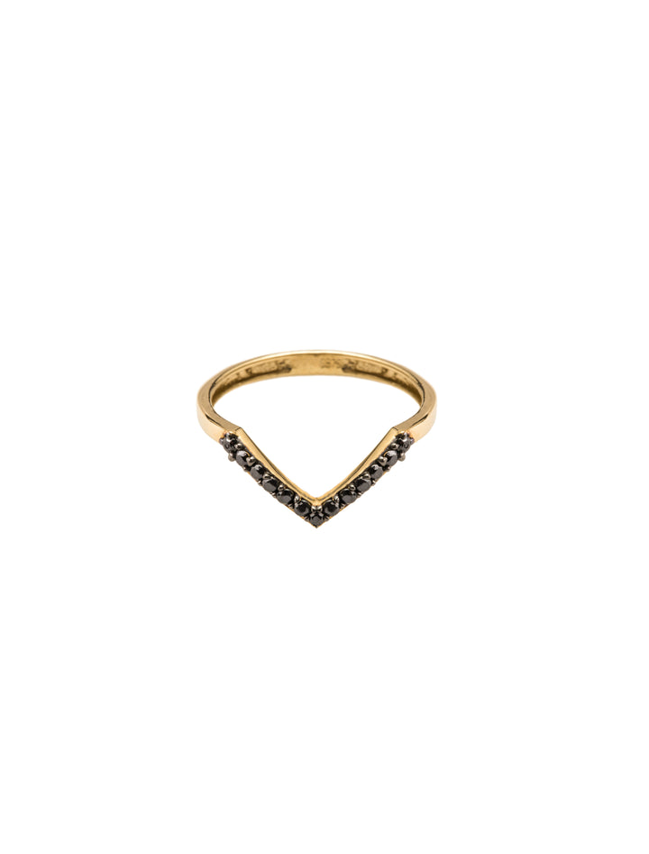 18K GOLD V-SHAPE RING