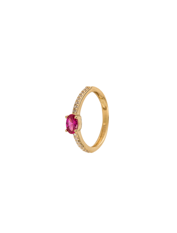 18K GOLD MAGNETIC GEM RING