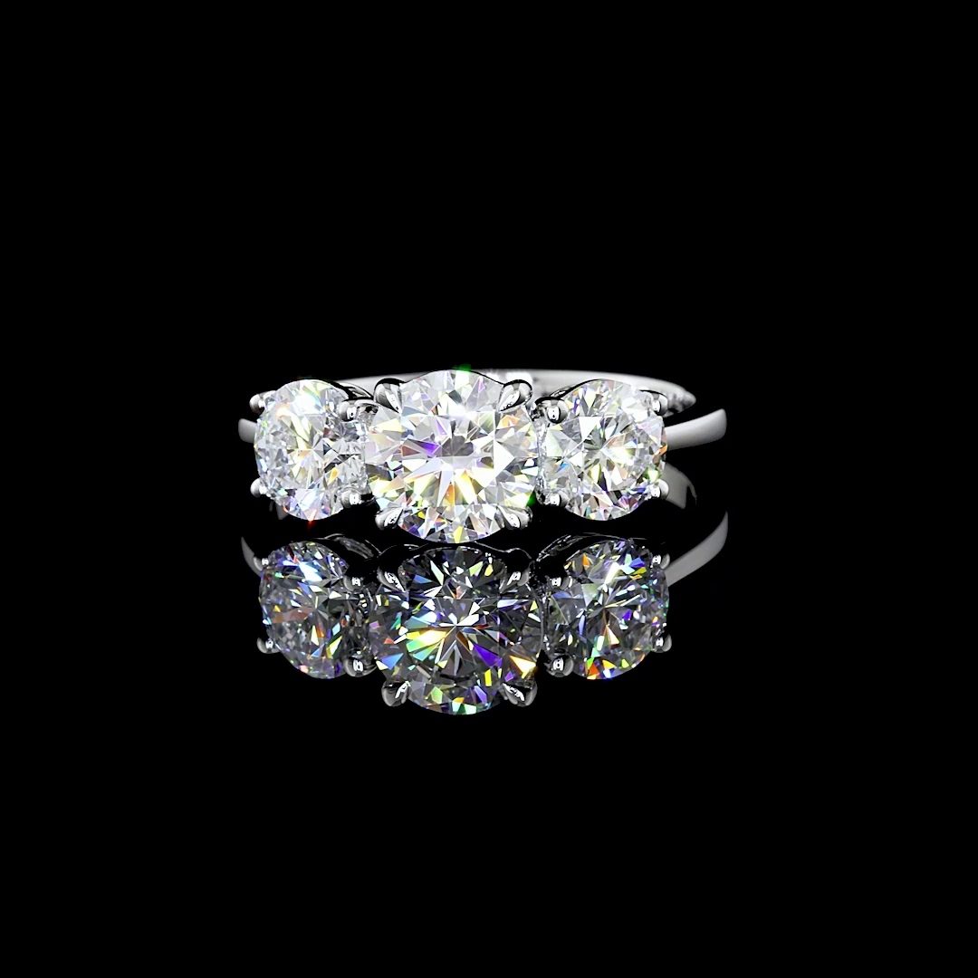 PLATINUM3 Stones Ring
