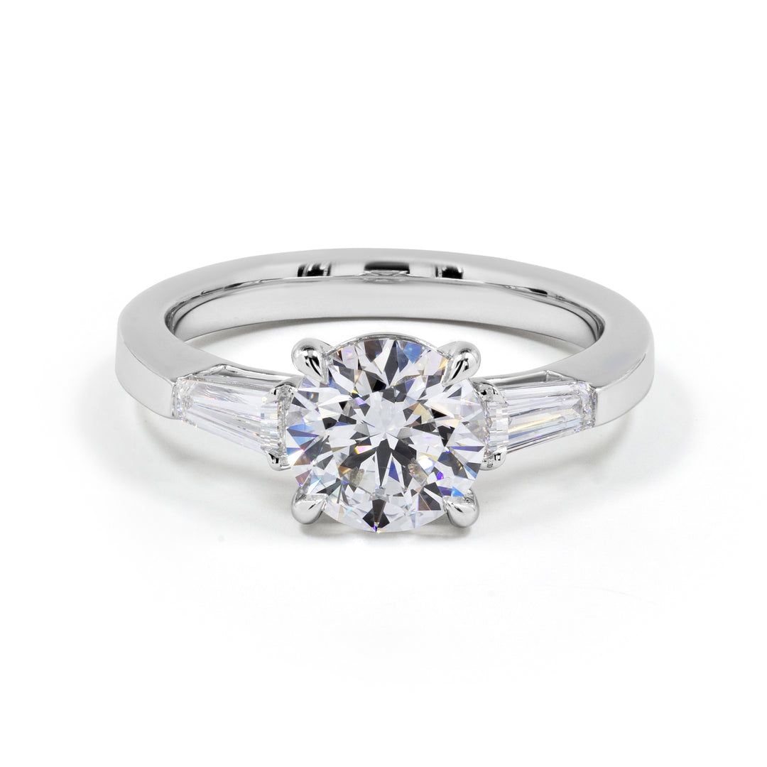 14K WHITE GOLD3 Stones Ring