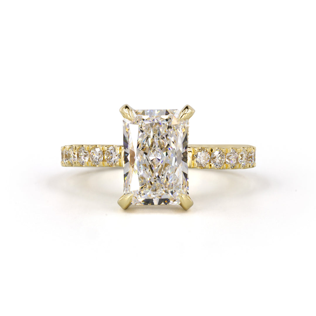 14K YELLOW GOLDHidden Halo Ring