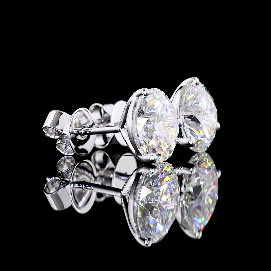 14K WHITE GOLDMartini Earrings