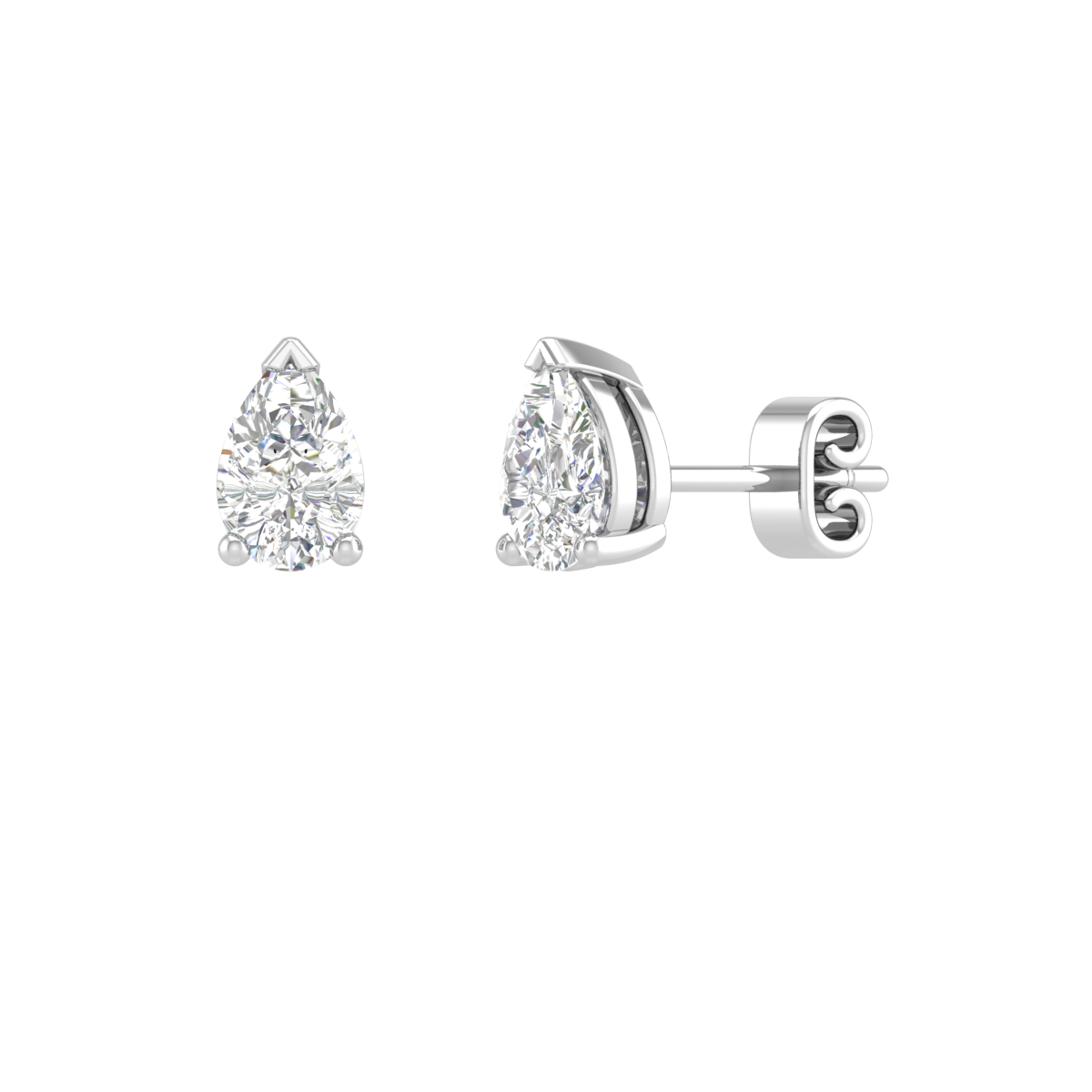 14K WHITE GOLDStuds Earrings